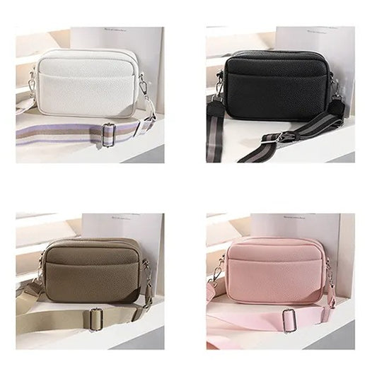 Borsa a tracolla in pelle da donna elegante di tendenza